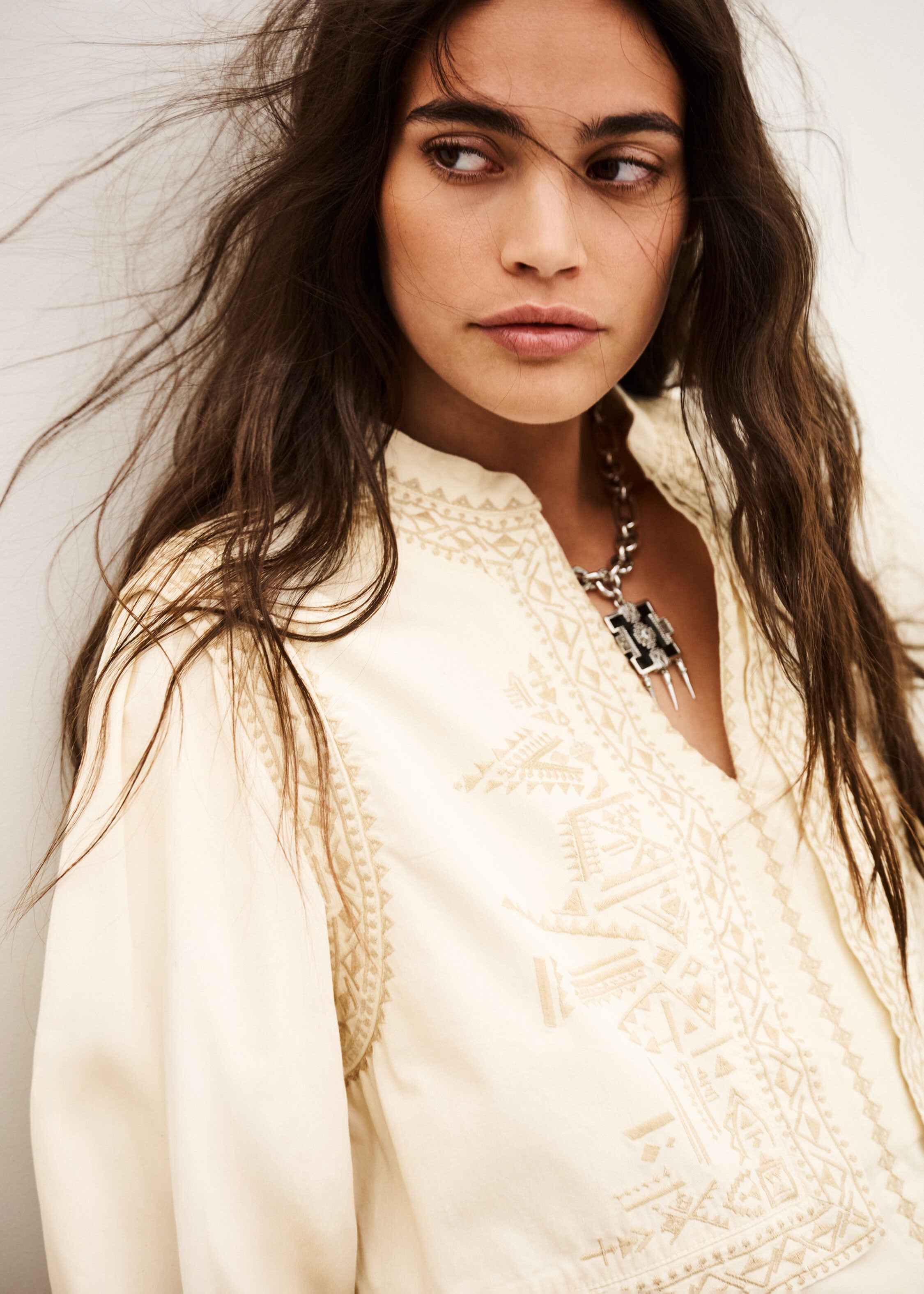 BA&SH Laura Optical Illusion Blouse