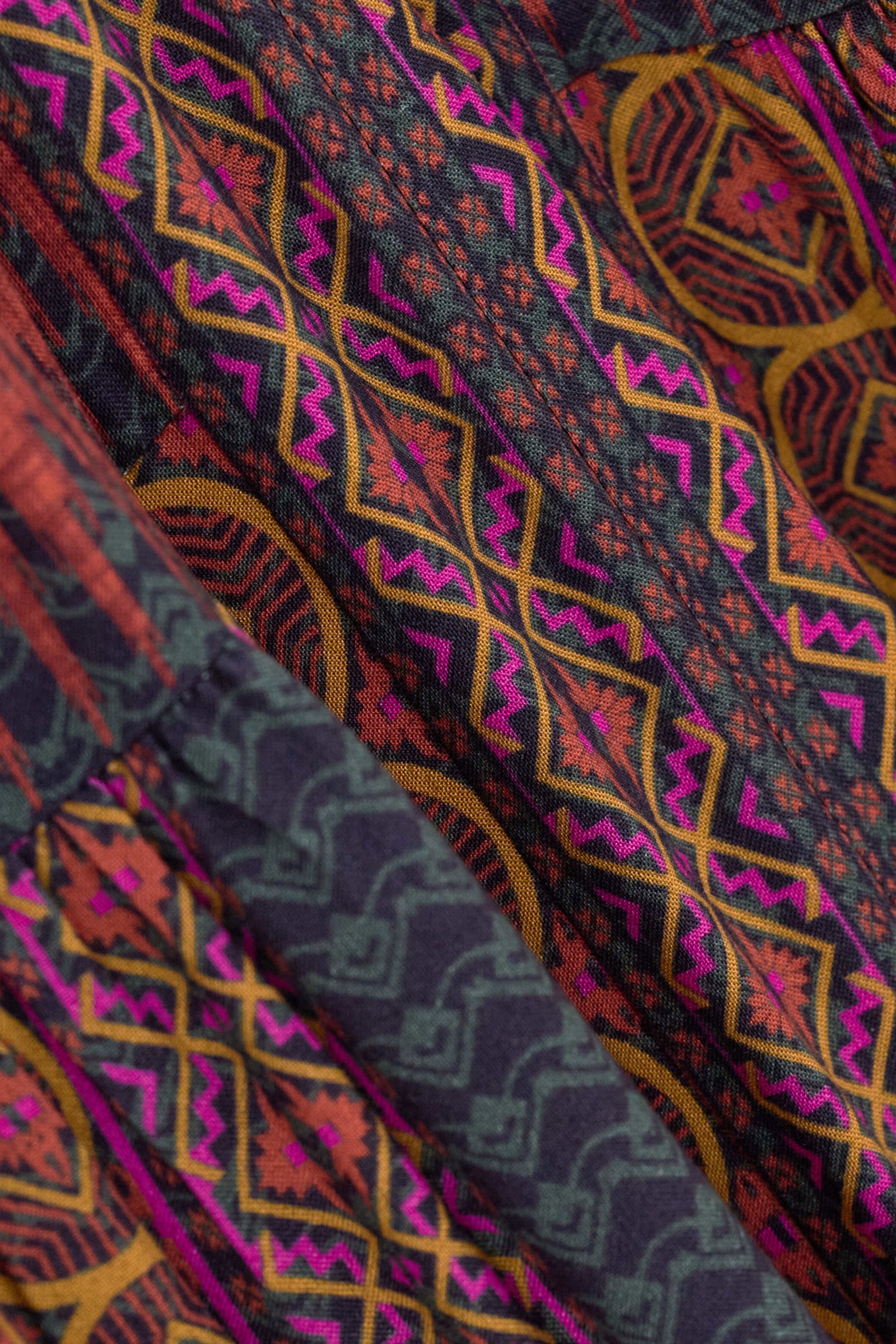 BA&SH Olly Red Patterned Dress