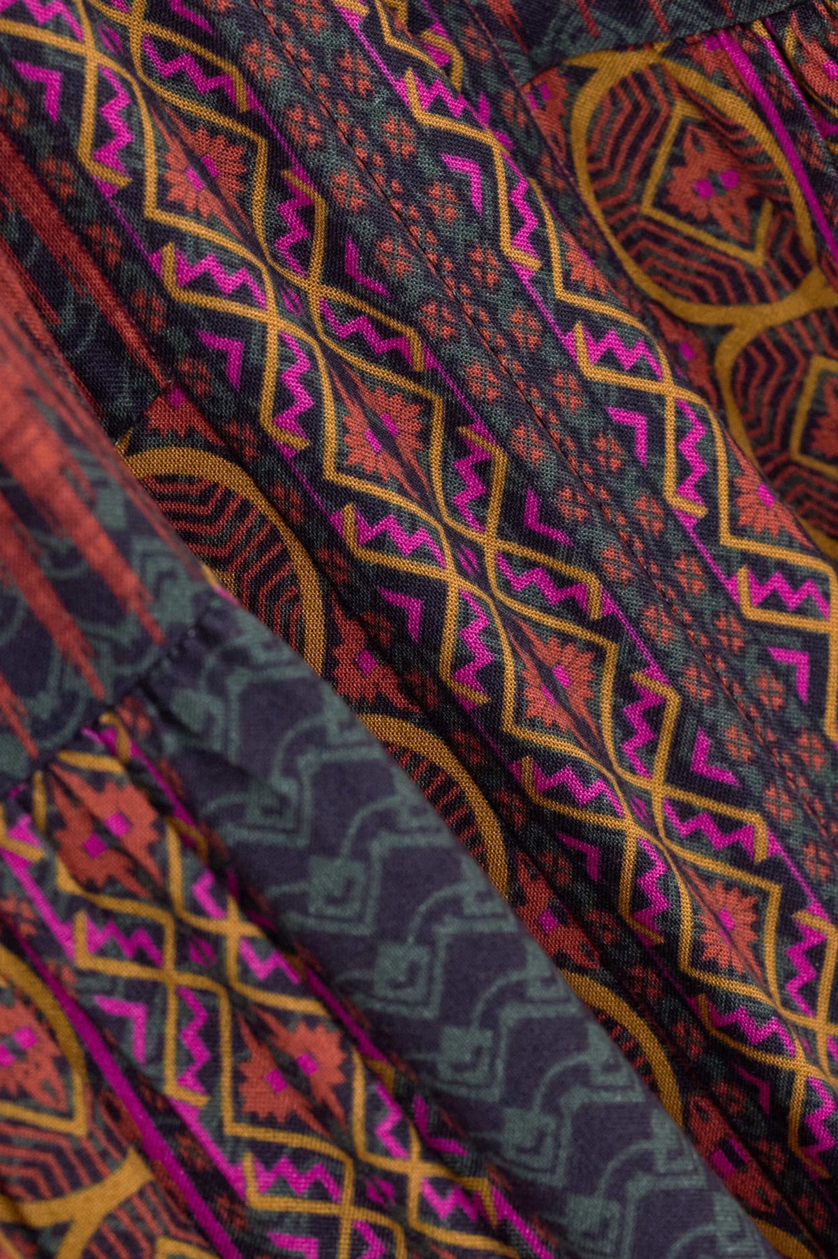 BA&SH Olly Red Patterned Dress