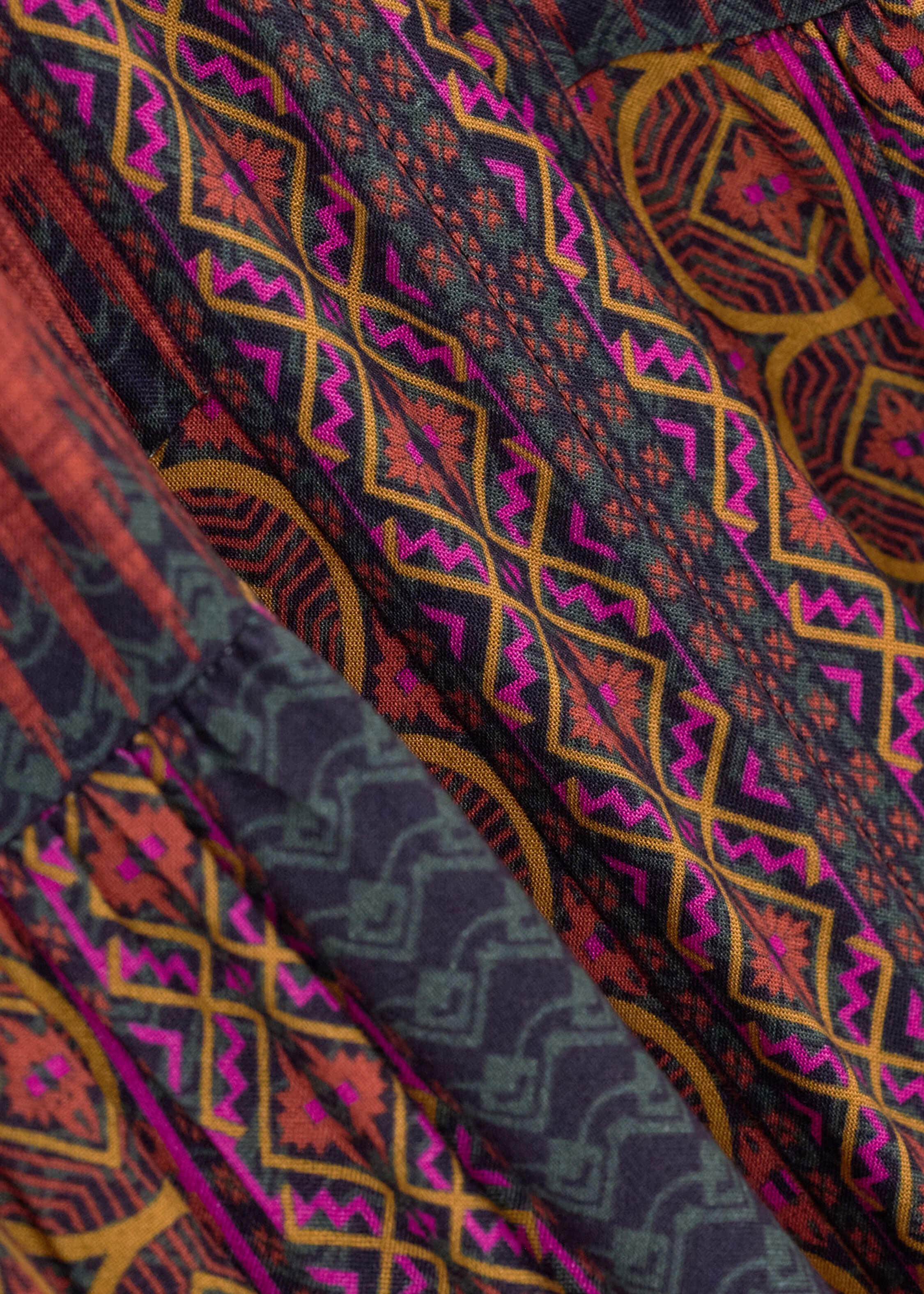 BA&SH Olly Red Patterned Dress