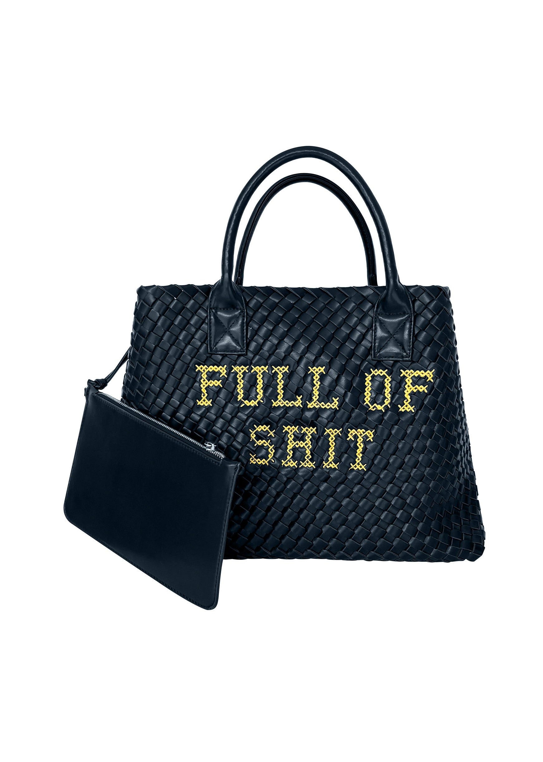 Lilly Loves FULL OF SH!T Woven Handbag