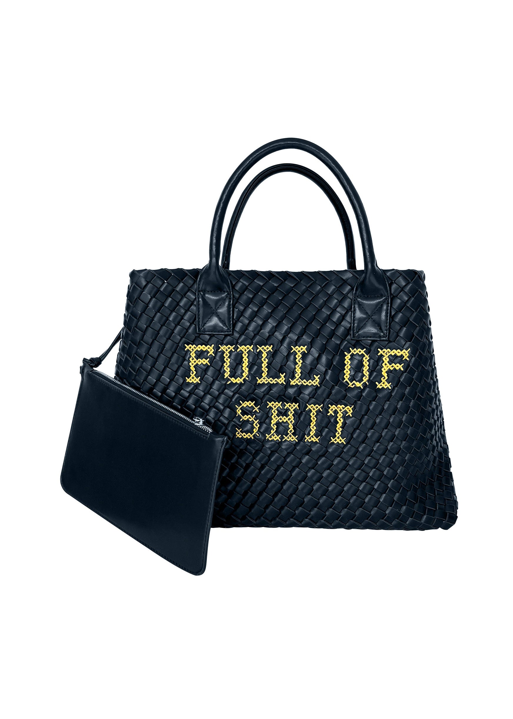 Lilly Loves FULL OF SH!T Woven Handbag