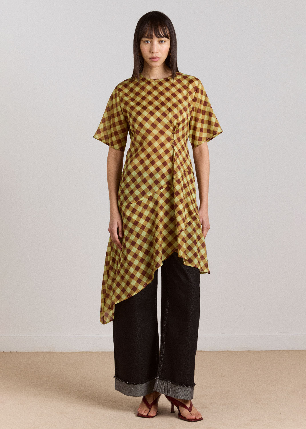 Damson Madder Harmony Sheer Midi dress