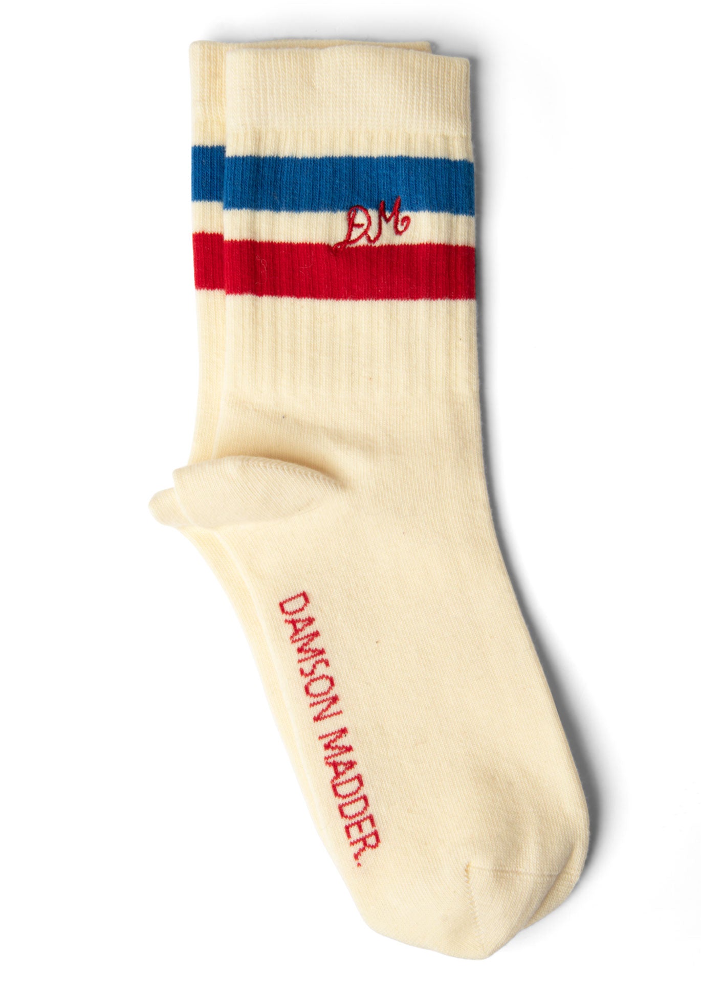 Damson Madder Sporty Socks - Cream