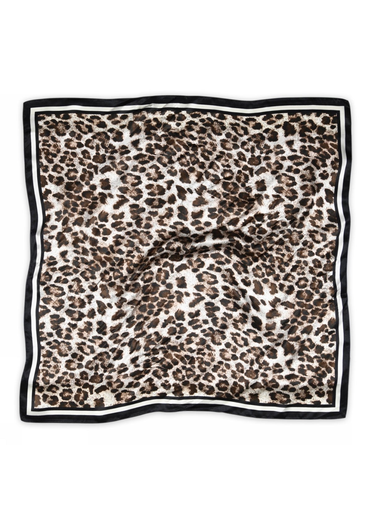 MP Denmark Leony Silk Scarf - Dark Brown