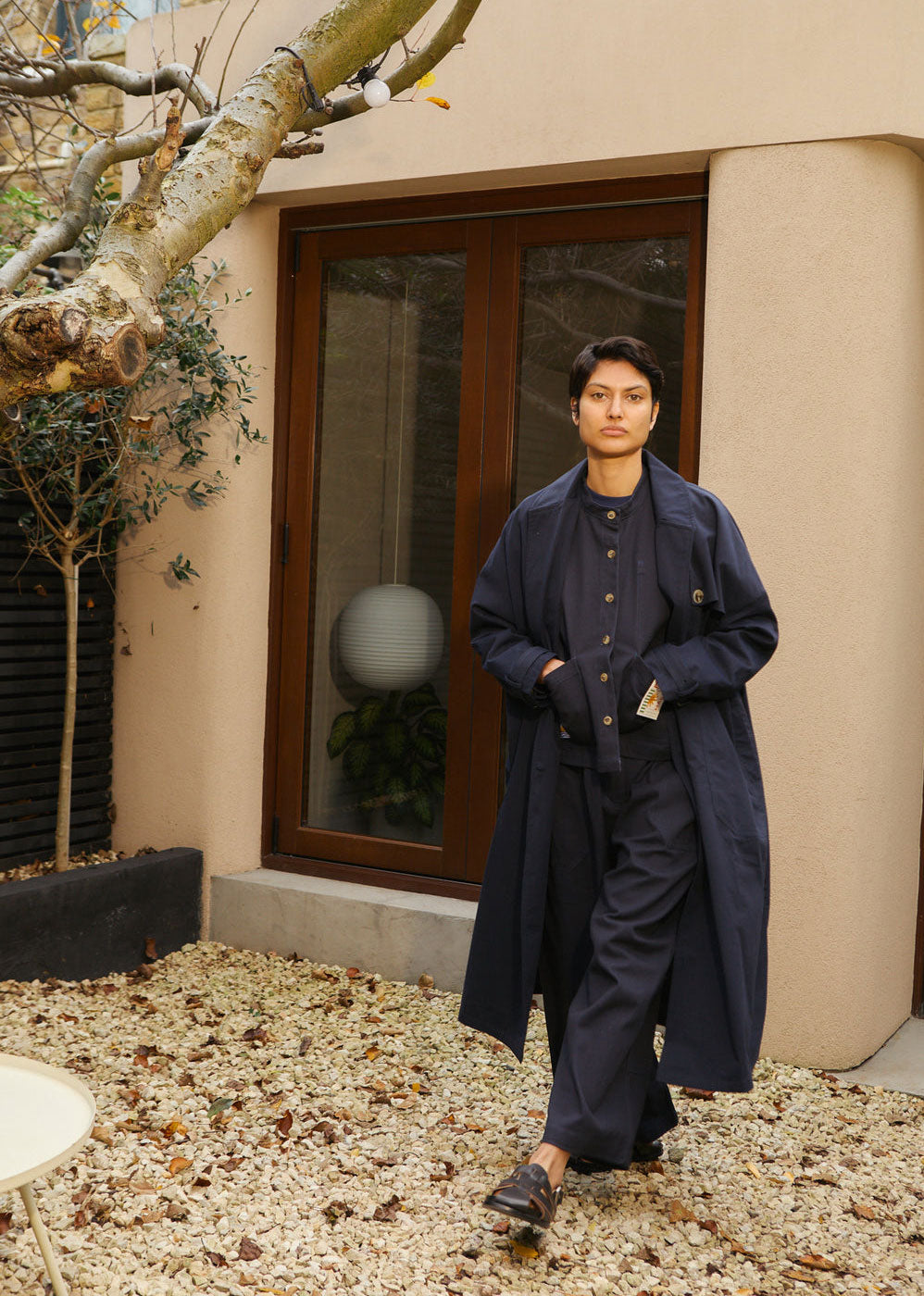 L.F.Markey Joffe Trench - Navy