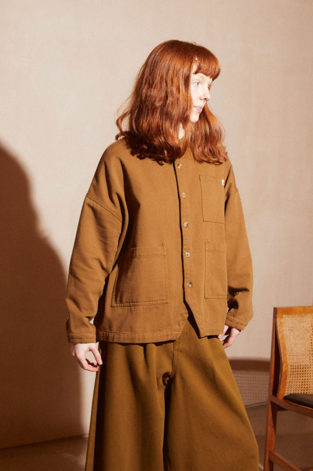 L.F.Markey Oversized Chore Coat - Tobacco