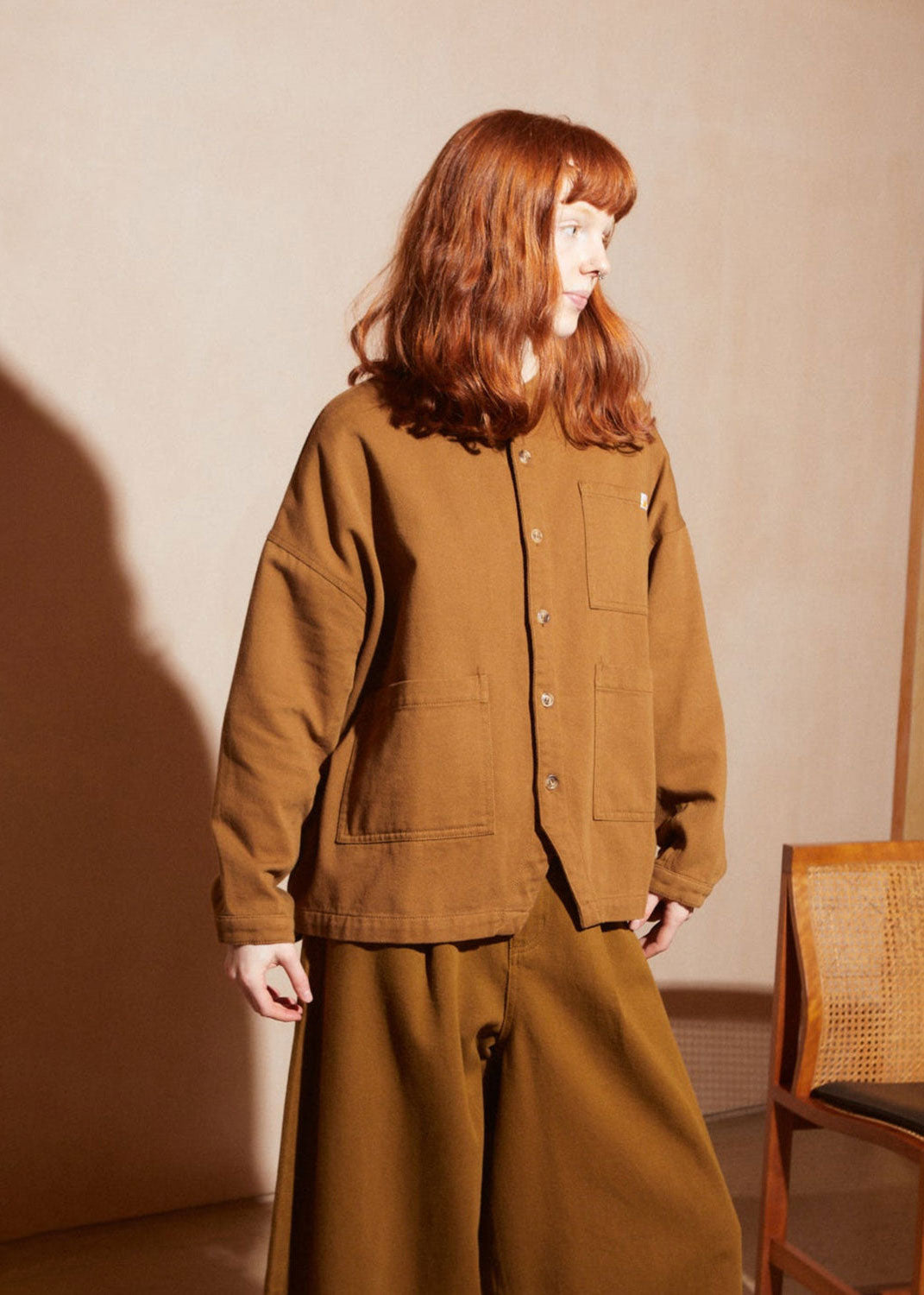 L.F.Markey Oversized Chore Coat - Tobacco