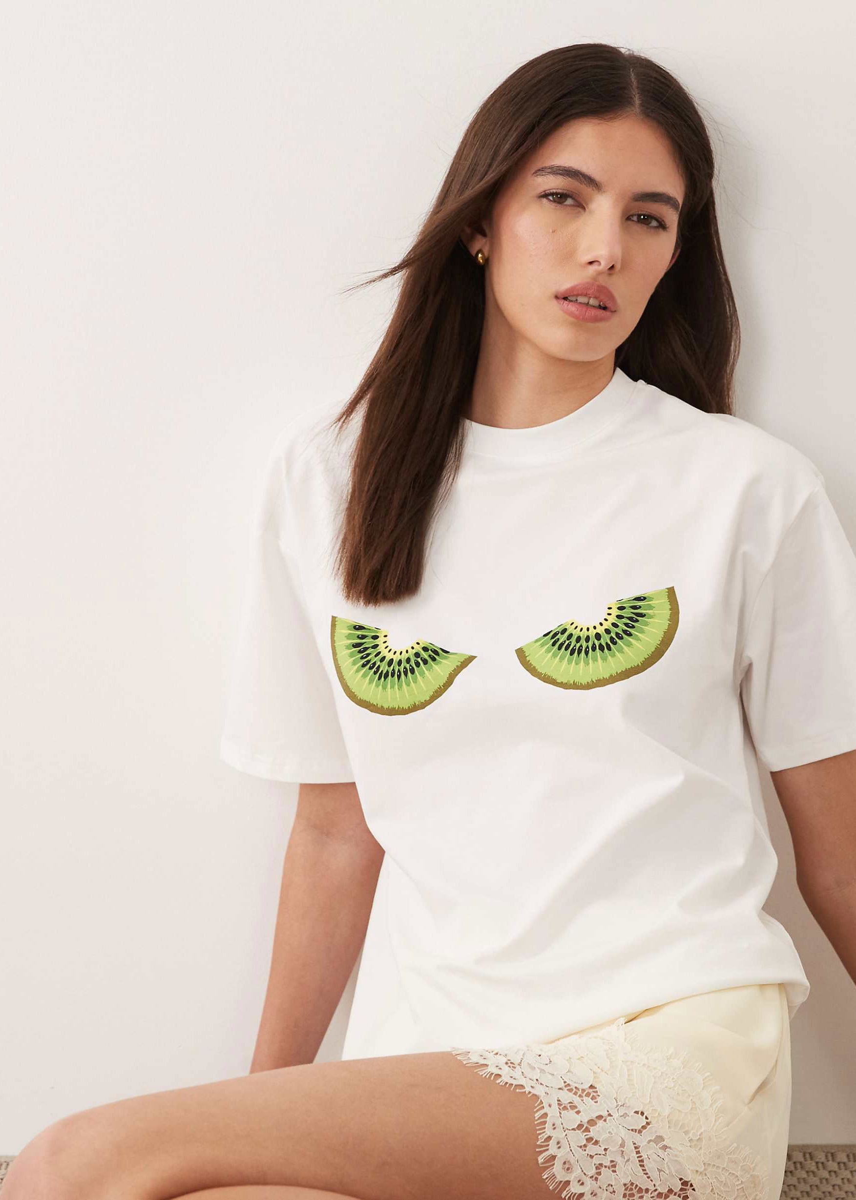 Never Fully Dressed Kiwi Boob T-Shirt