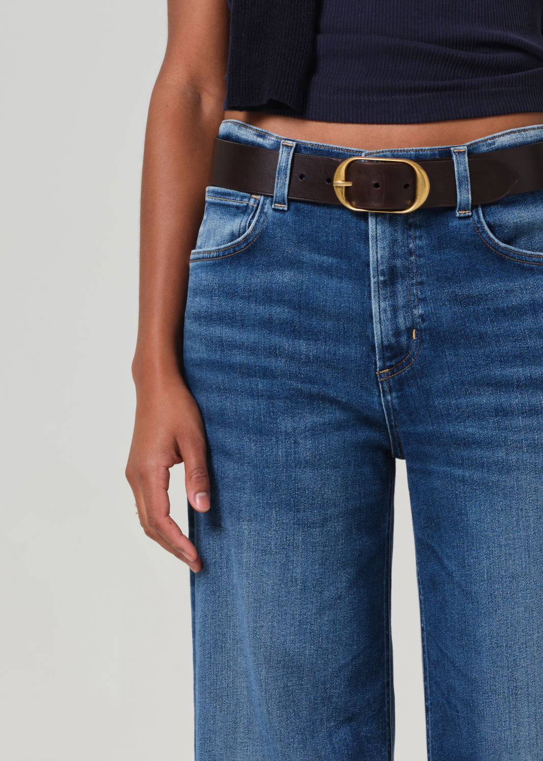 Citizens of Humanity Lyra Wide Leg Crop Jeans - Ambry