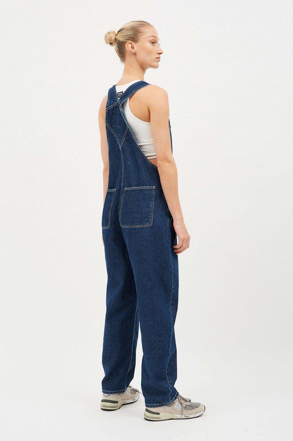 Dr Denim - Lydia Dungarees - Pebble Dark Retro