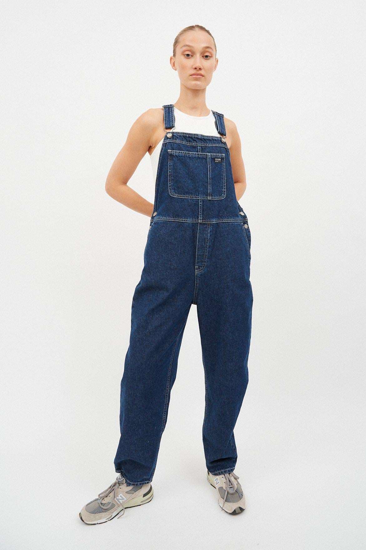 Dr Denim - Lydia Dungarees - Pebble Dark Retro