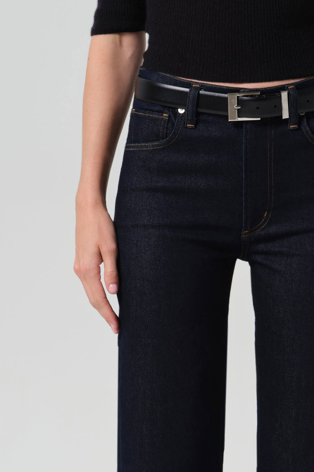 Citizens of Humanity Palma Straight Clean Hem Jeans - Inky Rinse