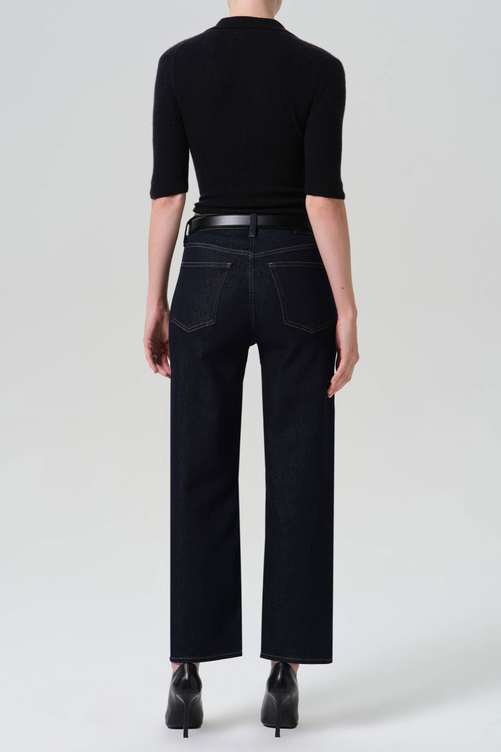 Citizens of Humanity Palma Straight Clean Hem Jeans - Inky Rinse