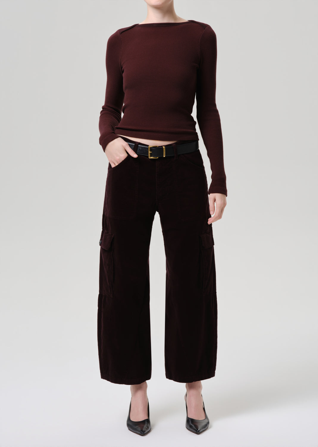 Citizens of Humanity Thassos Twisted Seam Utility Corduroy Pant - Barrister