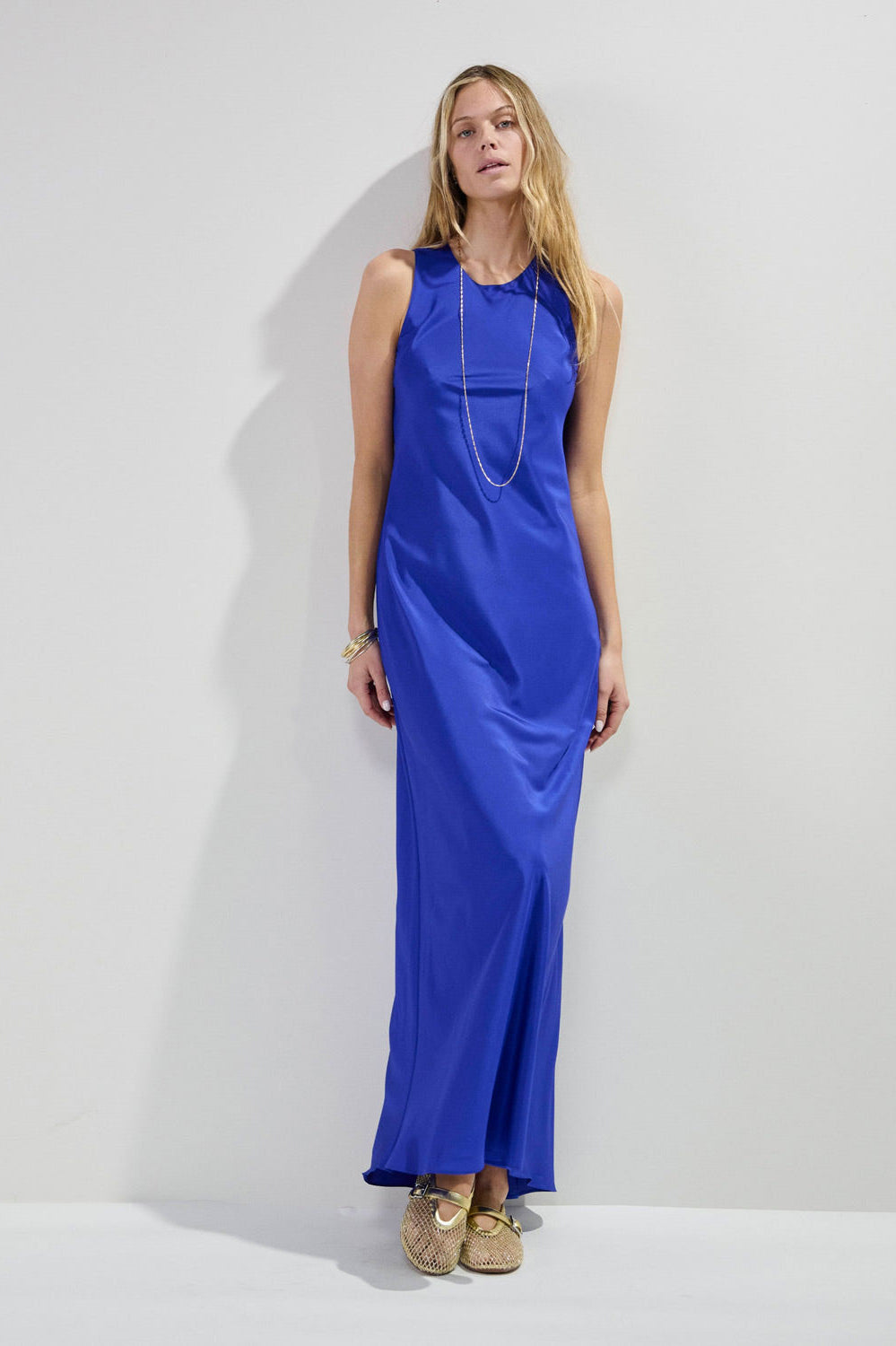 Serena Bute Tank Dress - Sapphire blue