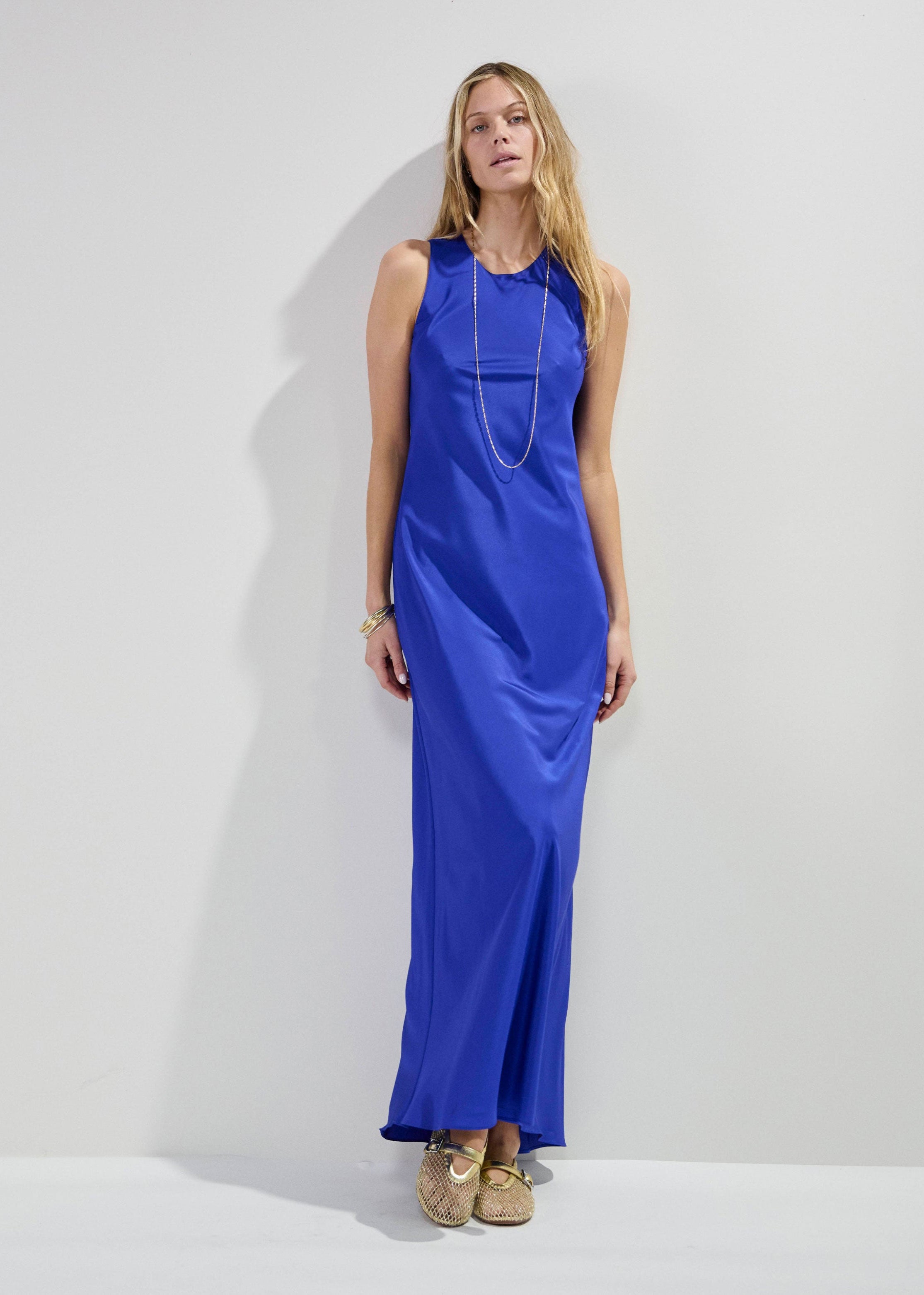 Serena Bute Tank Dress - Sapphire blue