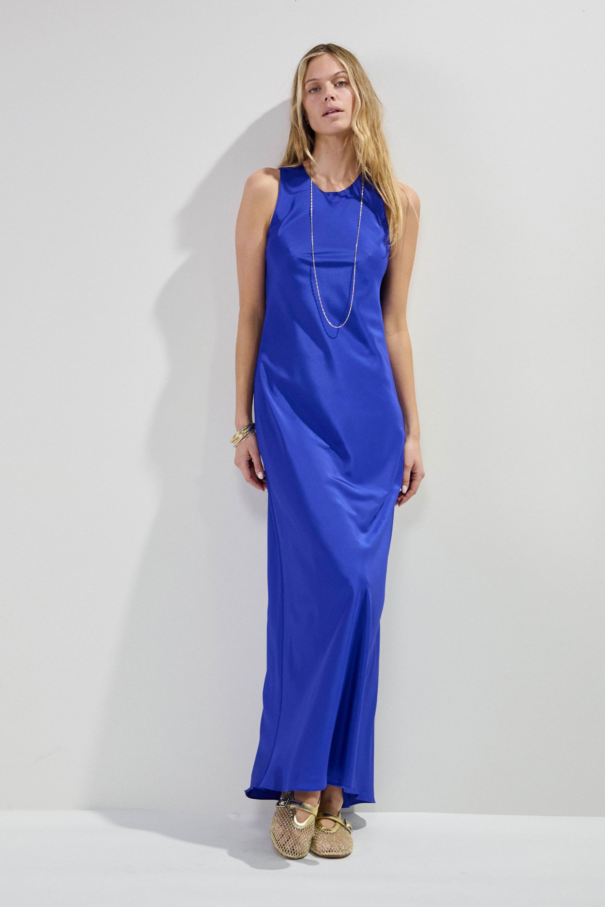 Serena Bute Tank Dress - Sapphire blue