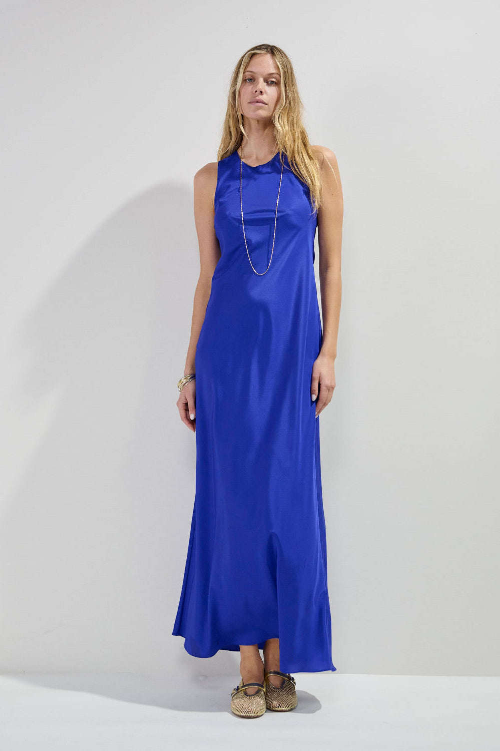 Serena Bute Tank Dress - Sapphire blue