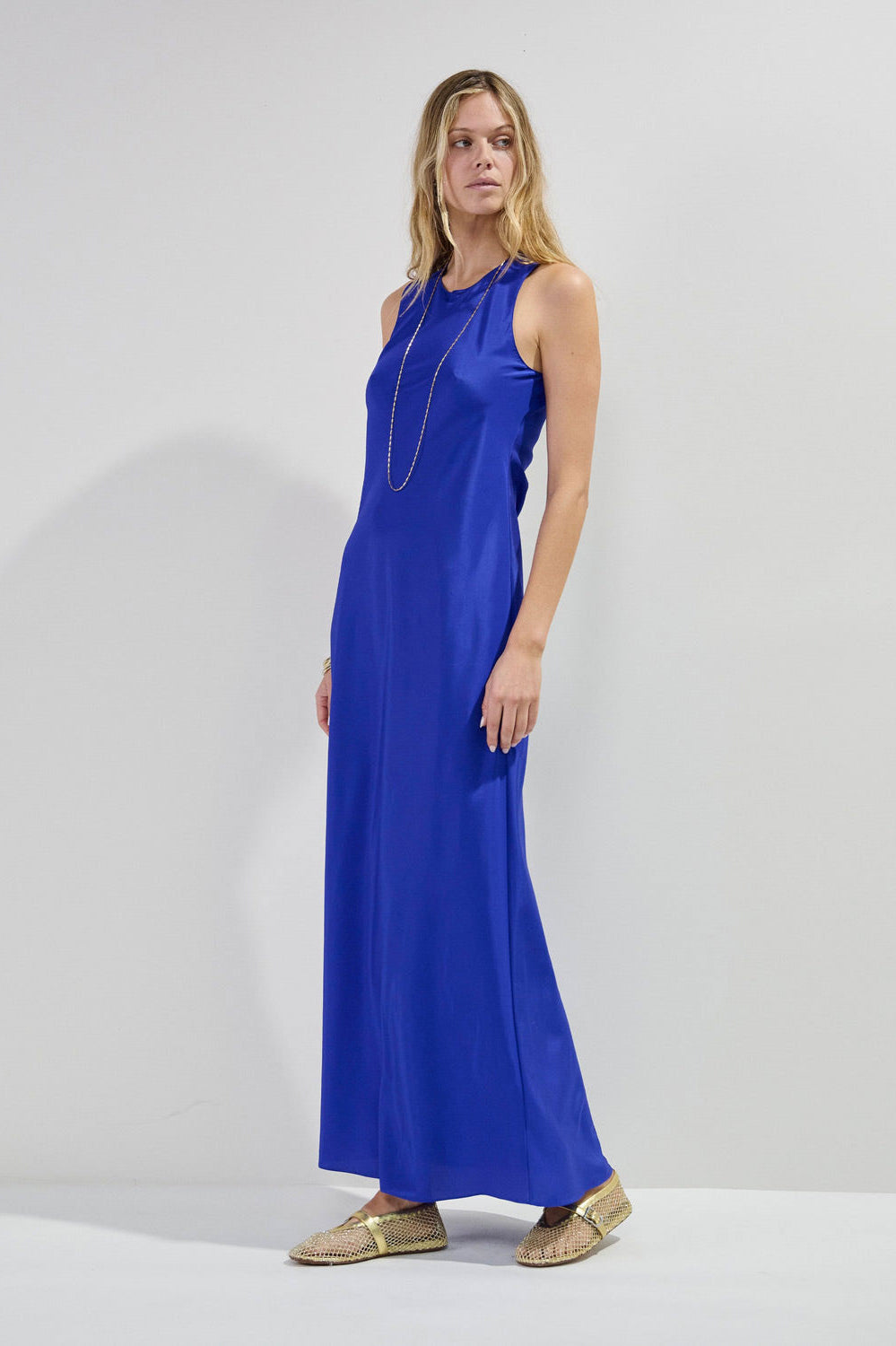 Serena Bute Tank Dress - Sapphire blue