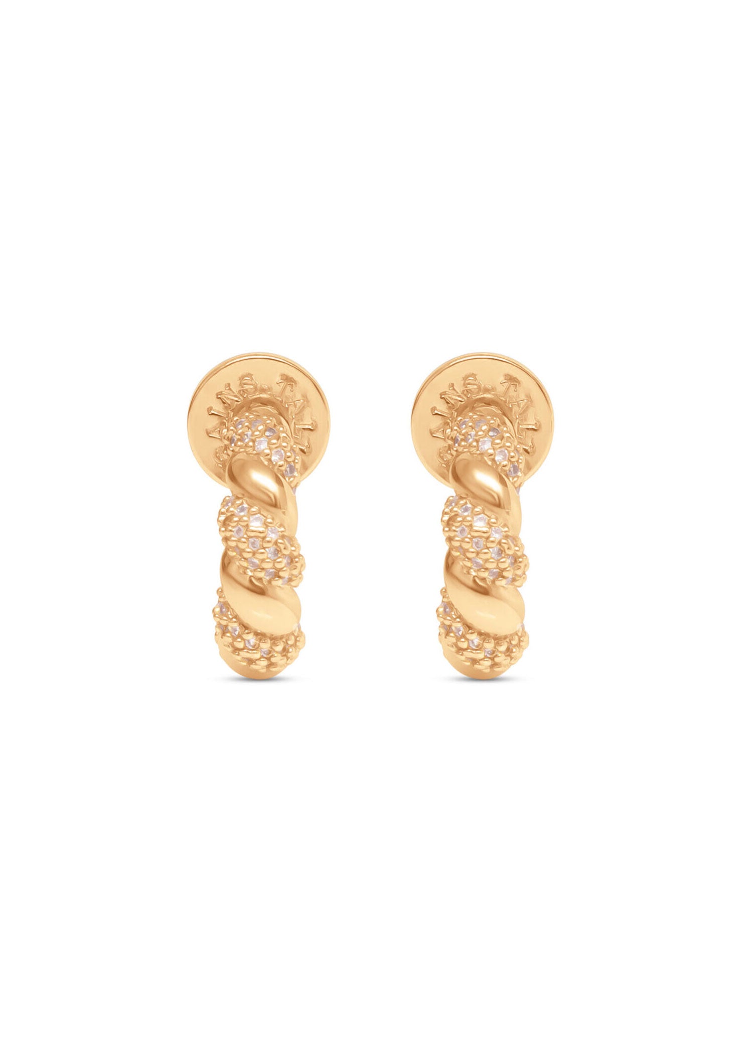 Talis Chains Baguette Huggies - Cubic Zirconia