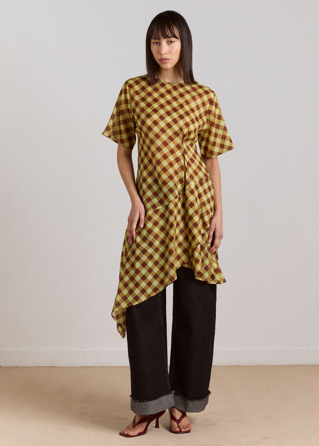 Damson Madder Harmony Sheer Midi dress
