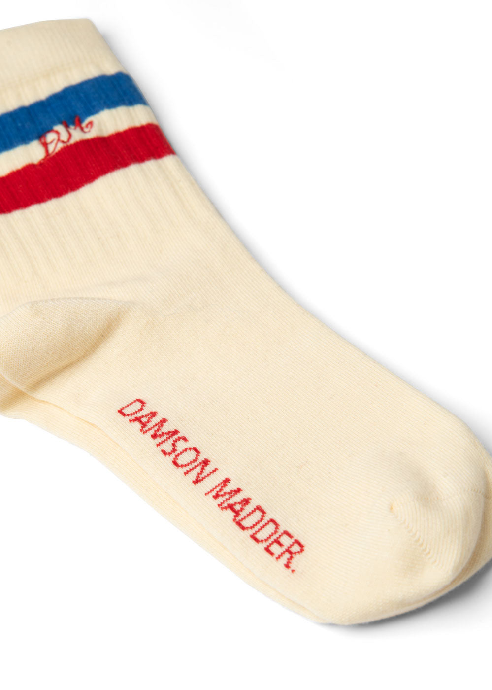 Damson Madder Sporty Socks - Cream