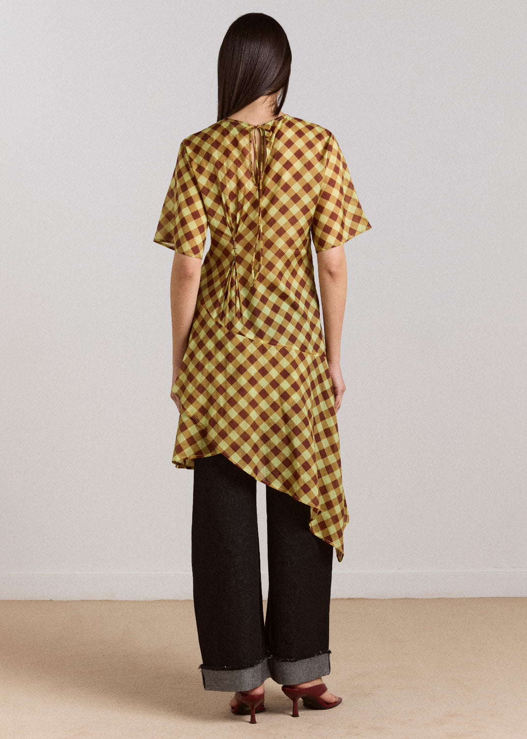 Damson Madder Harmony Sheer Midi dress