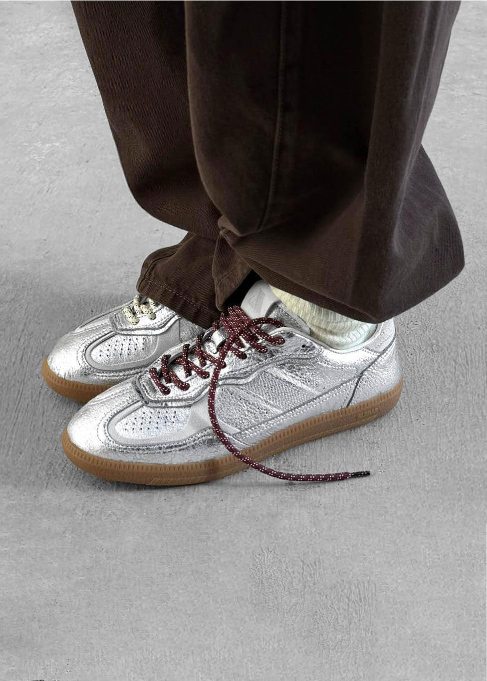 Alohas Tb.490 Shimmer Recycled Sneakers - Silver Cream