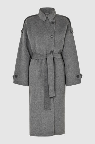 Second Female - Walance Coat - Dark Grey Melange