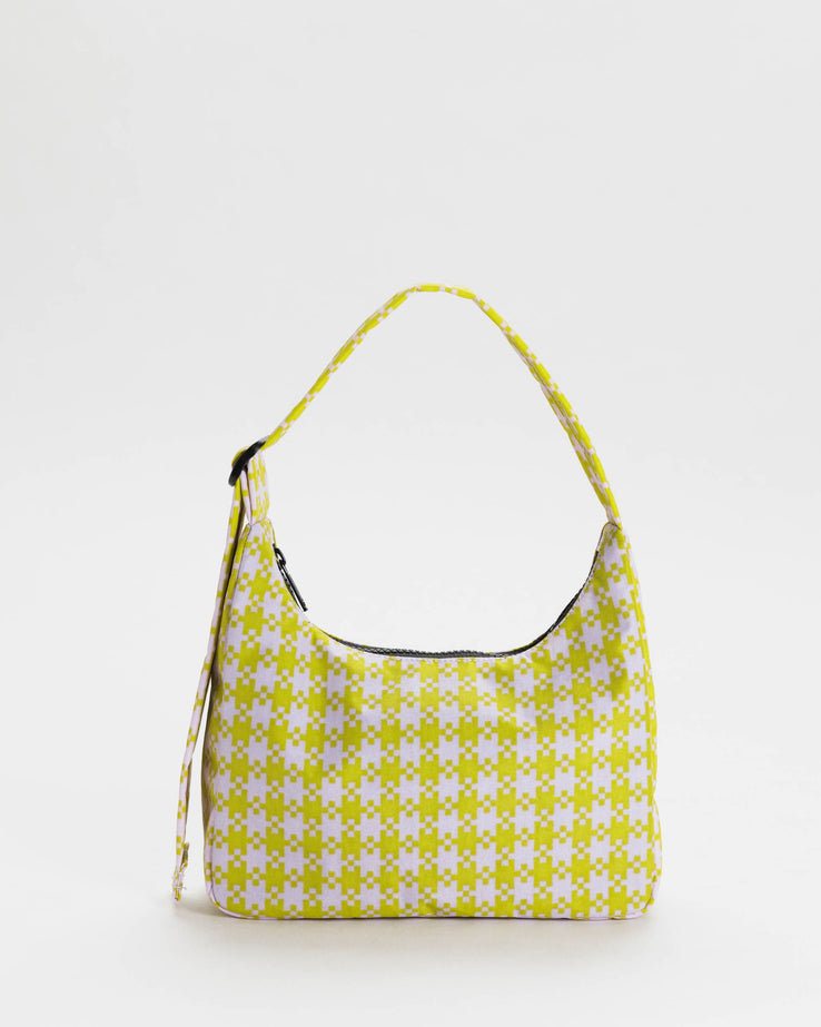 BAGGU - Mini Nylon Shoulder Bag - Pink Pistachio Pixel