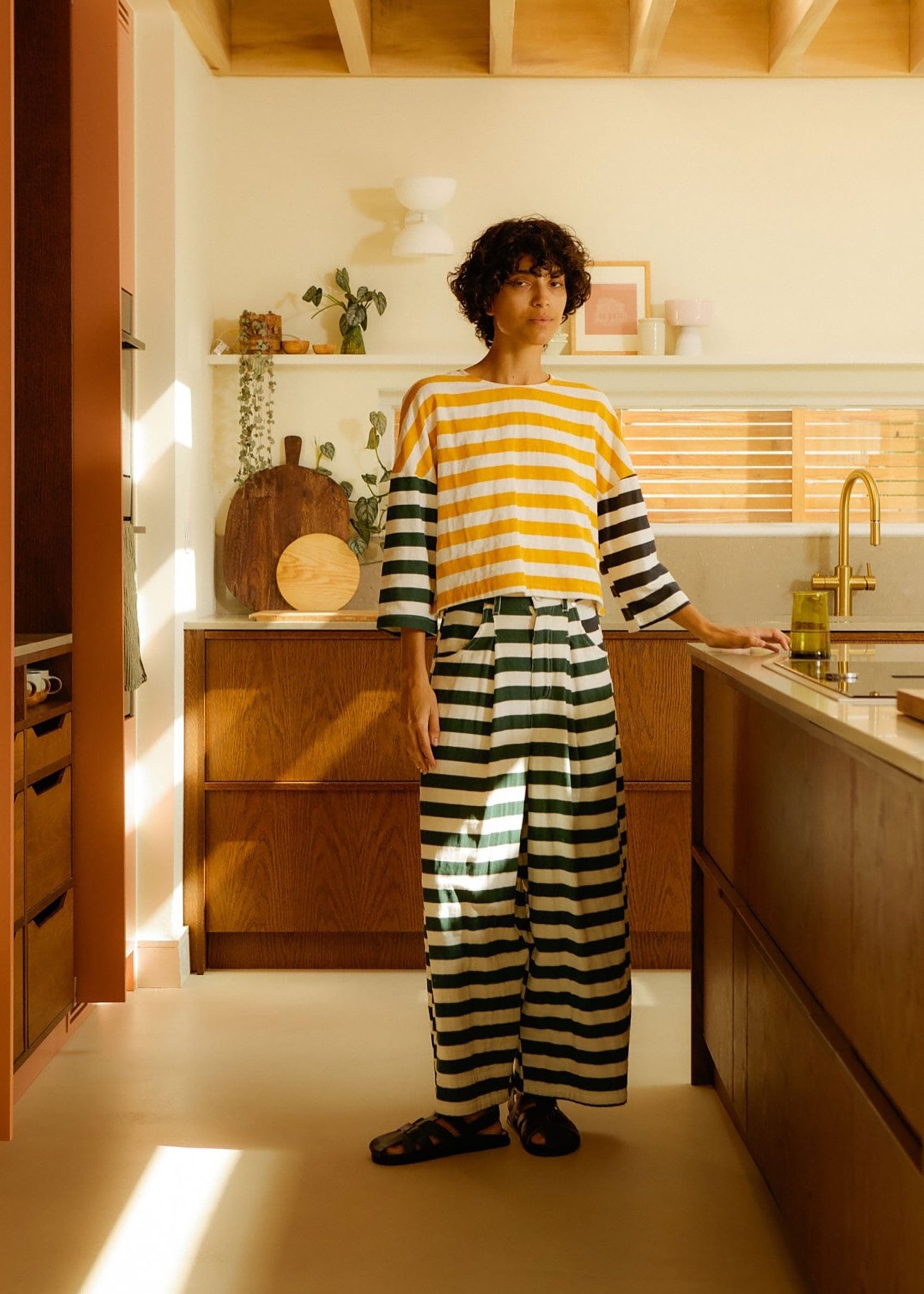 L.F.Markey Mason Trousers - Patchwork Stripe