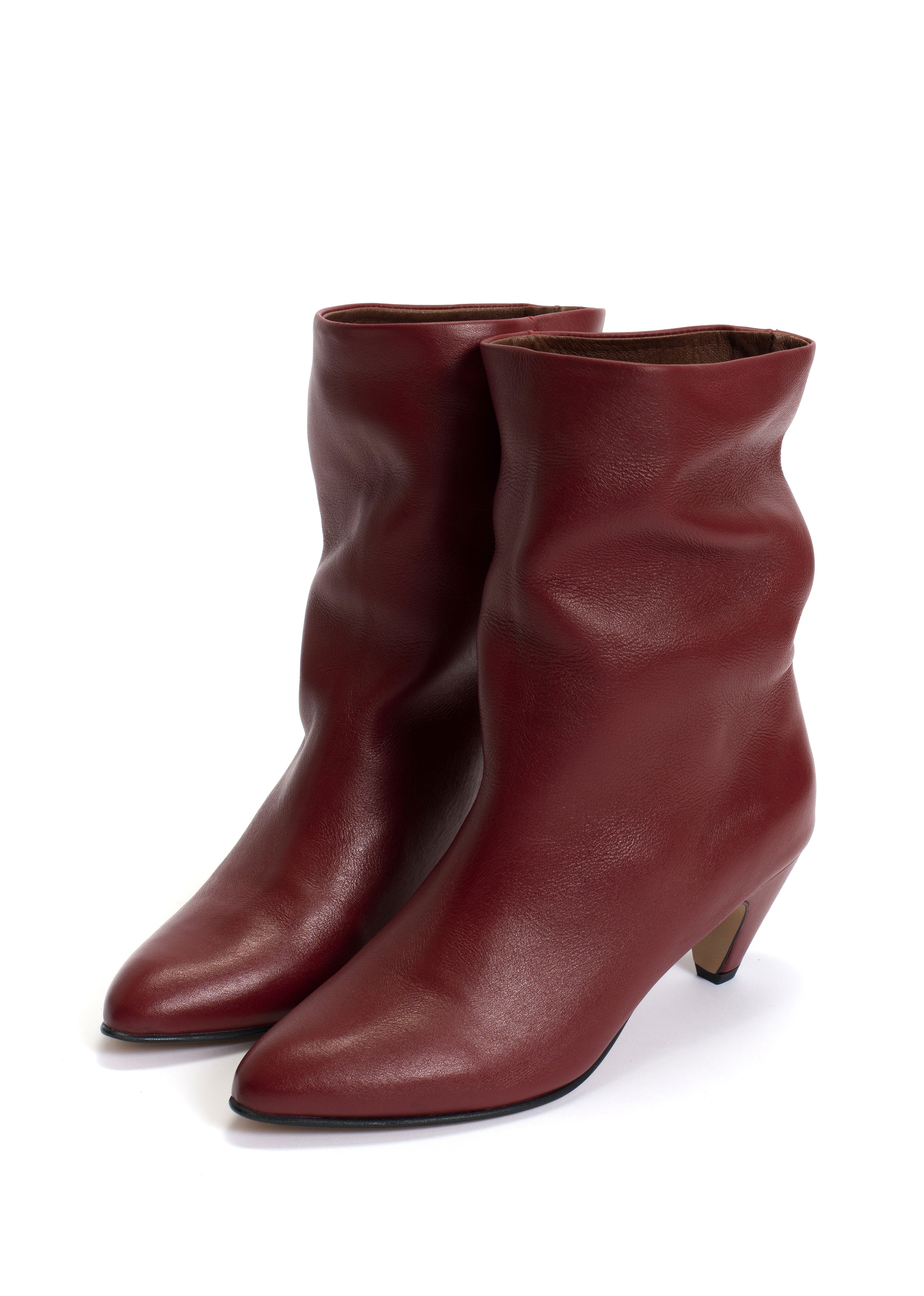 Anonymous Copenhagen Vully 50 Stiletto Boots - Pomegranate