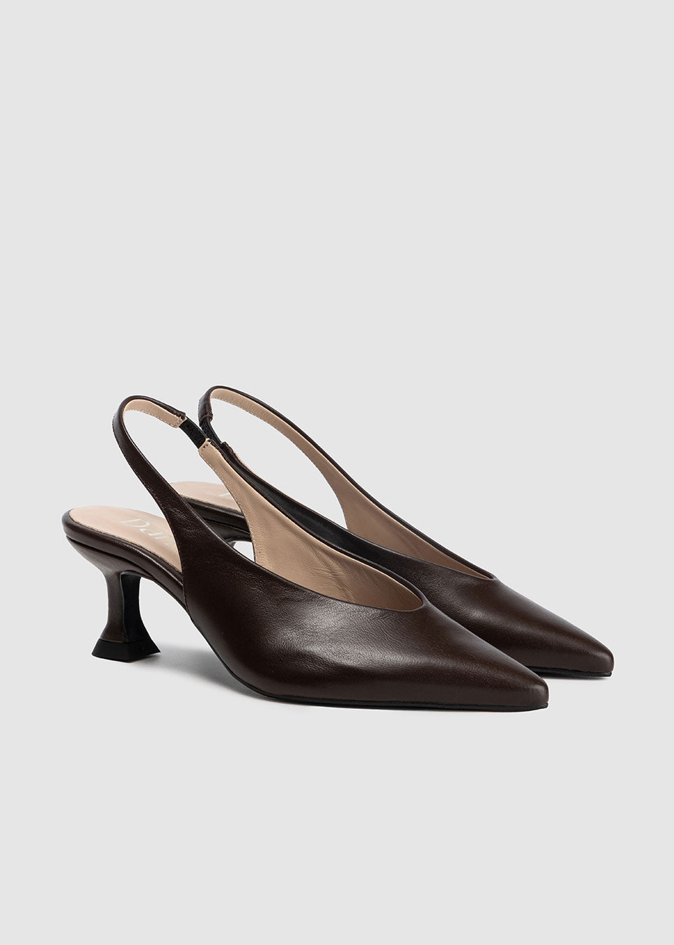 Dansi Slingback Heels - Chocolate