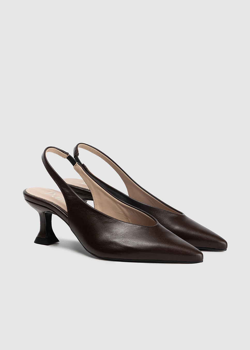 Dansi Slingback Heels - Chocolate