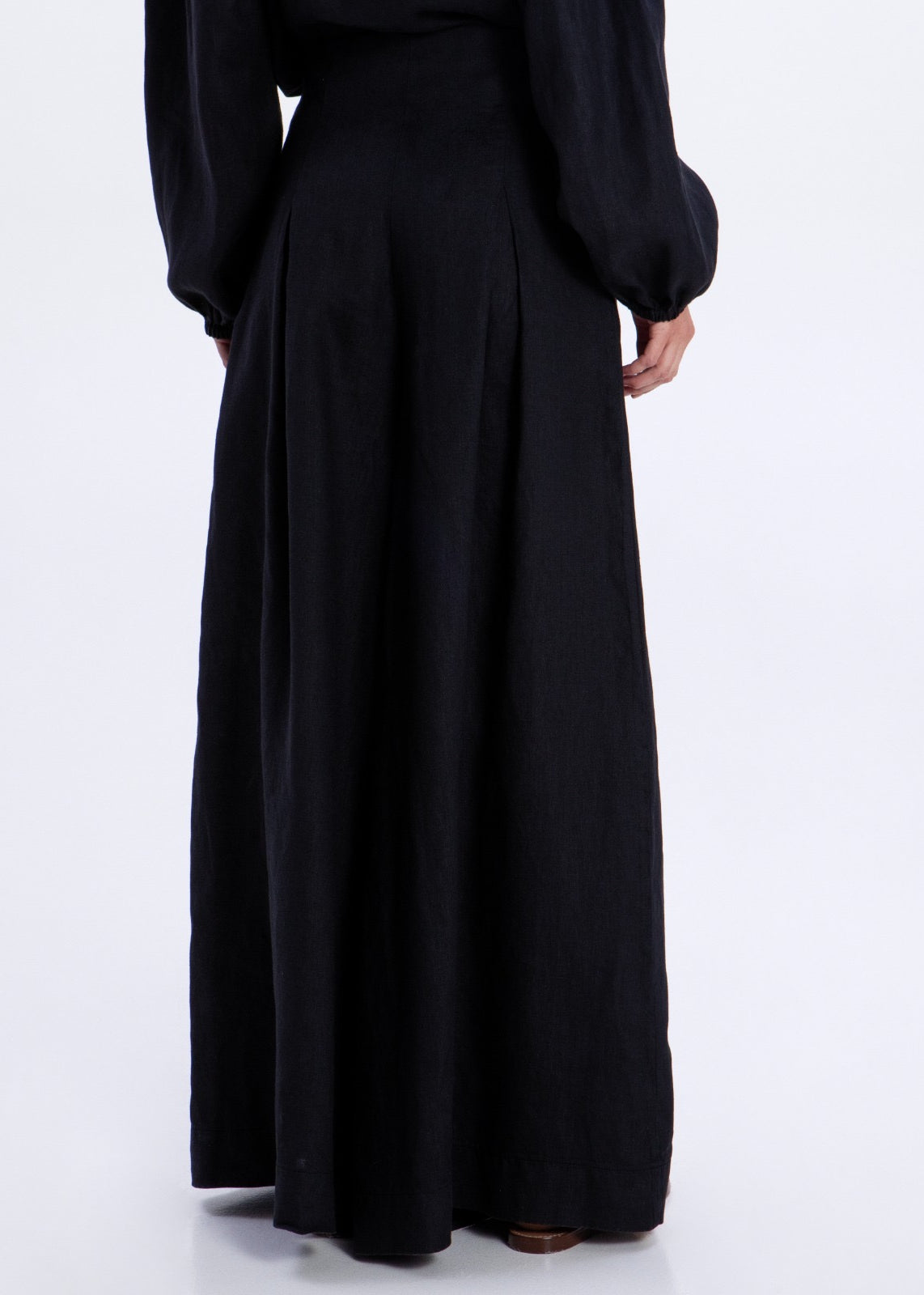 Greek Archaic Kori Wide Leg Pants - Black/ Gold
