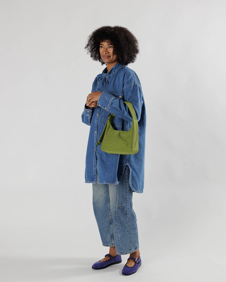 BAGGU - Mini Nylon Shoulder Bag - Avocado