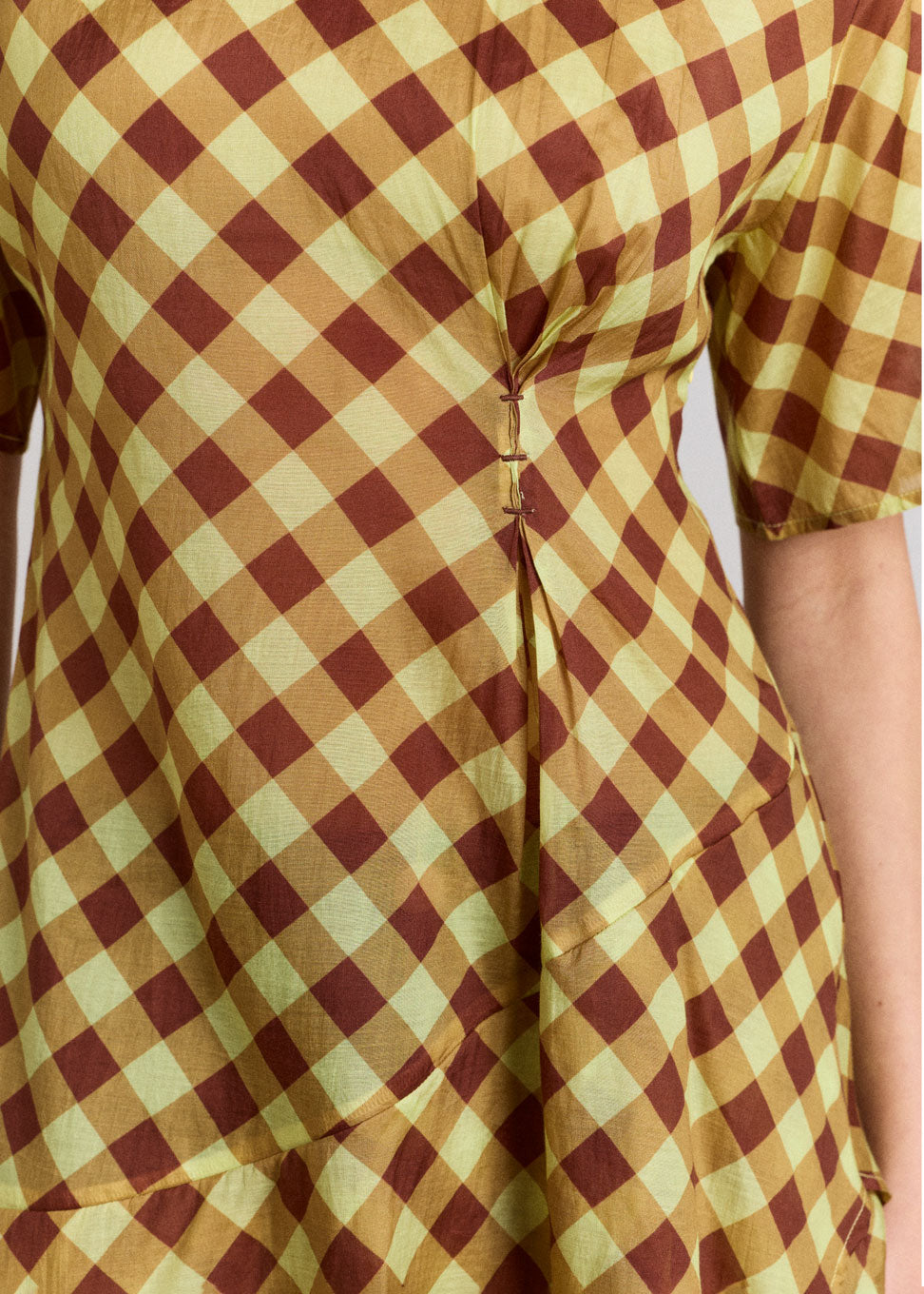 Damson Madder Harmony Sheer Midi dress