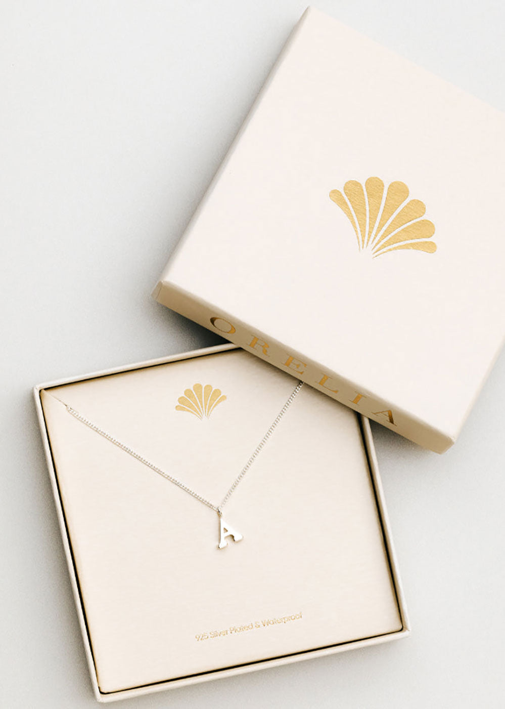Orelia LUXE Initial Necklace - Silver