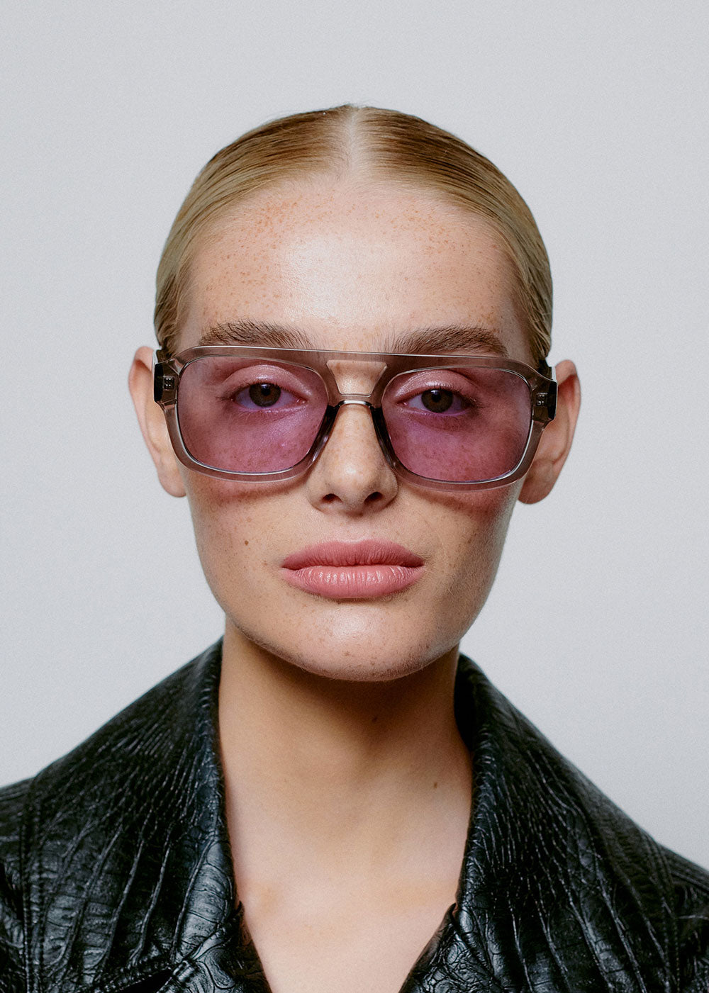 A. Kjaerbede Kaya Sunglasses - Grey Transparent