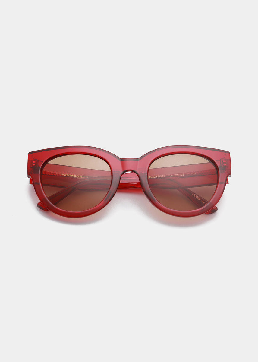 A. Kjaerbede Lilly Sunglasses - Red Transparent
