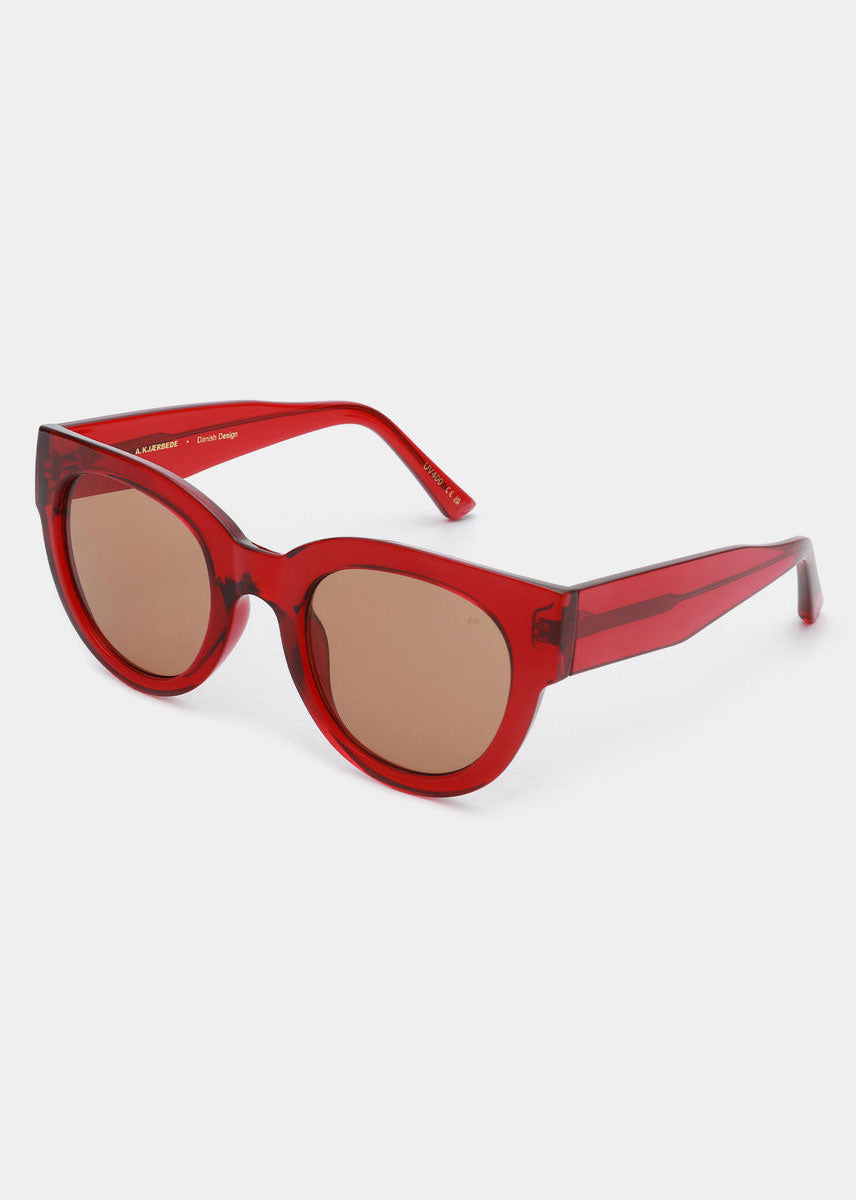 A. Kjaerbede Lilly Sunglasses - Red Transparent