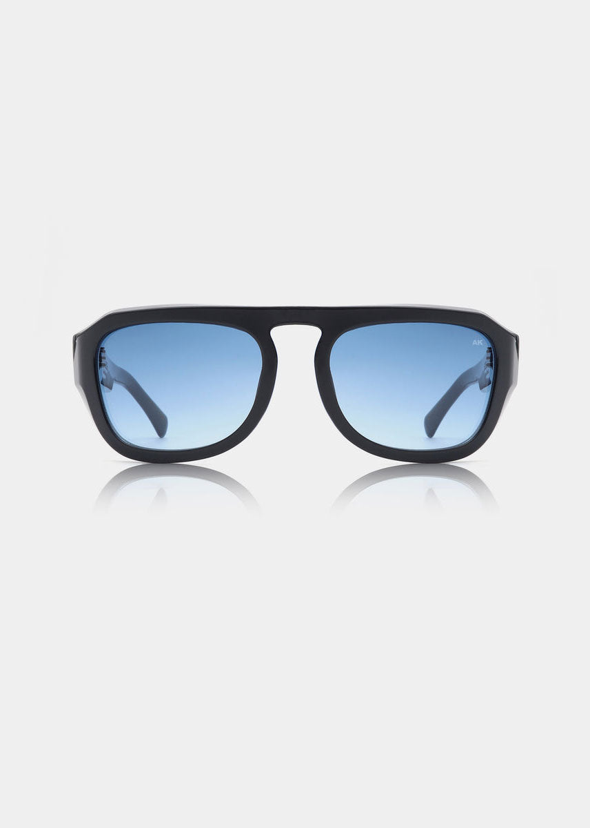 A. Kjaerbede Max Sunglasses - Black (Blue Lens)