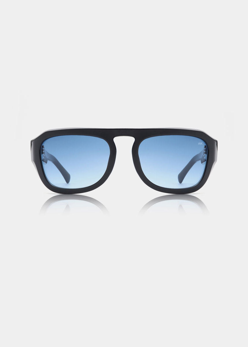 A. Kjaerbede Max Sunglasses - Black (Blue Lens)