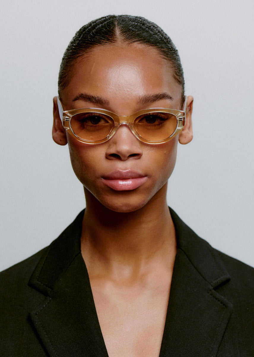 A. Kjaerbede Winnie Sunglasses - Ecru Transparent
