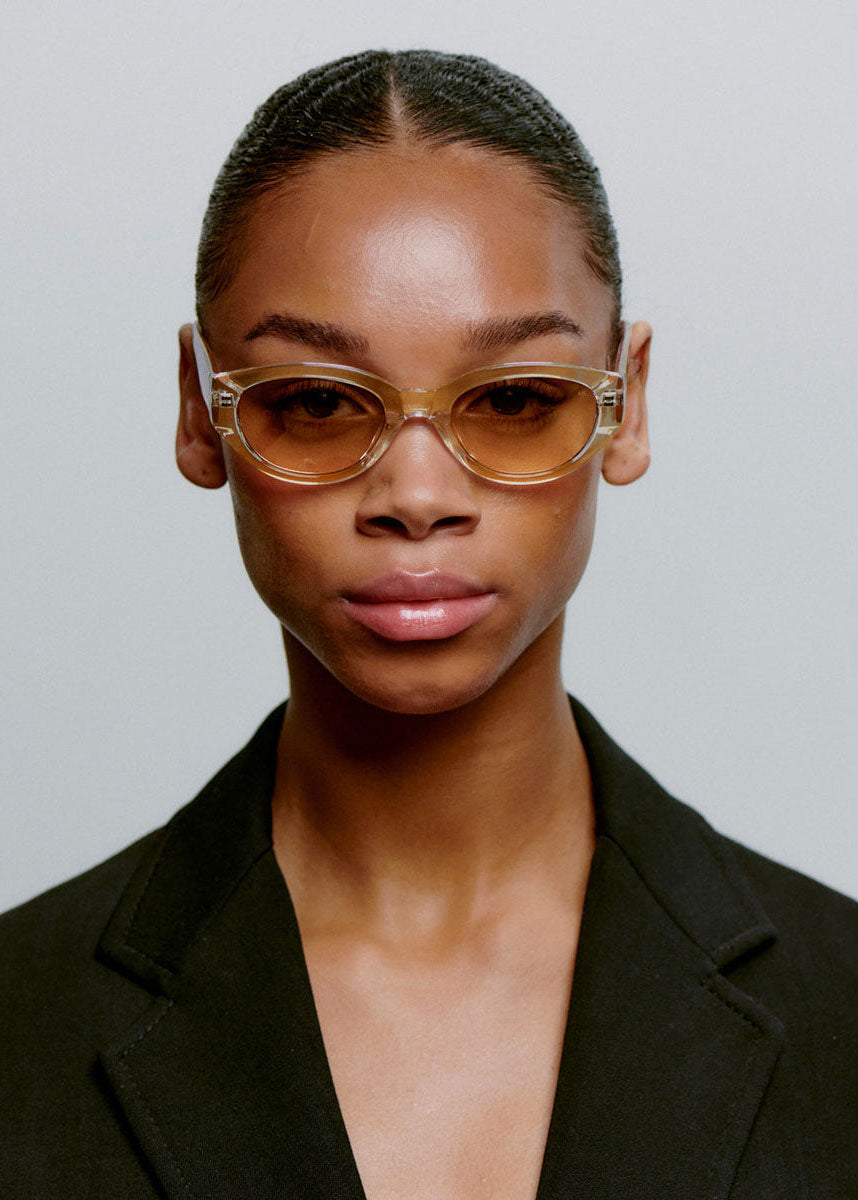 A. Kjaerbede Winnie Sunglasses - Ecru Transparent