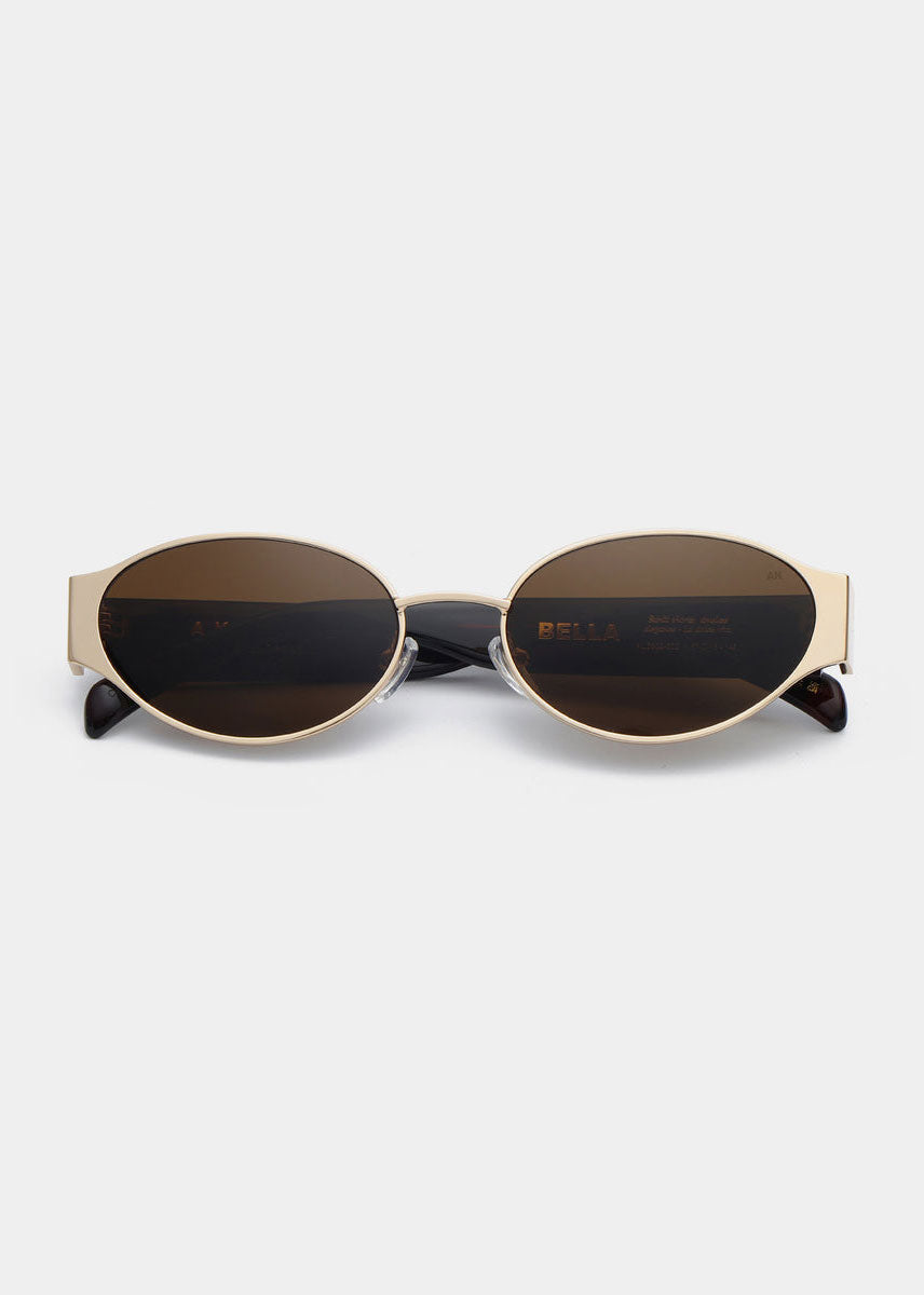 A. Kjaerbede Bella Sunglasses - Gold Demi Tortoise