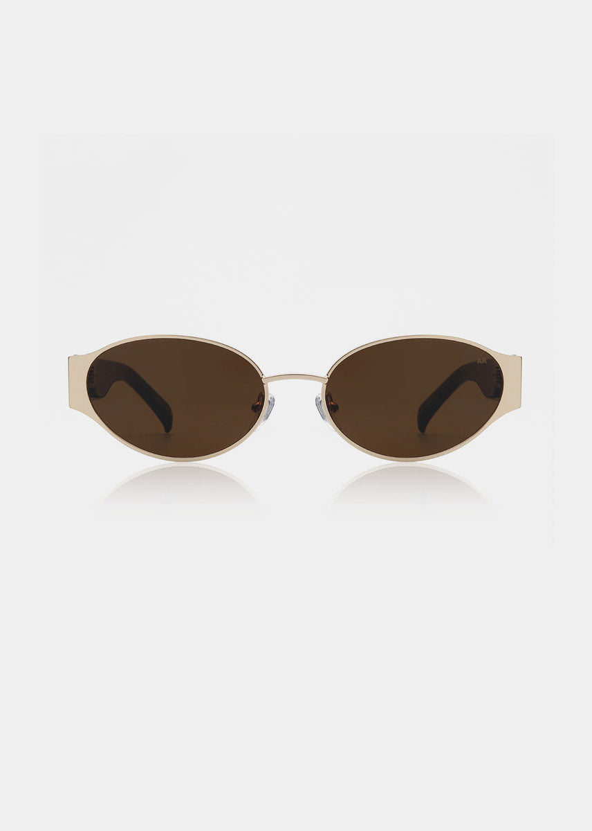 A. Kjaerbede Bella Sunglasses - Gold Demi Tortoise