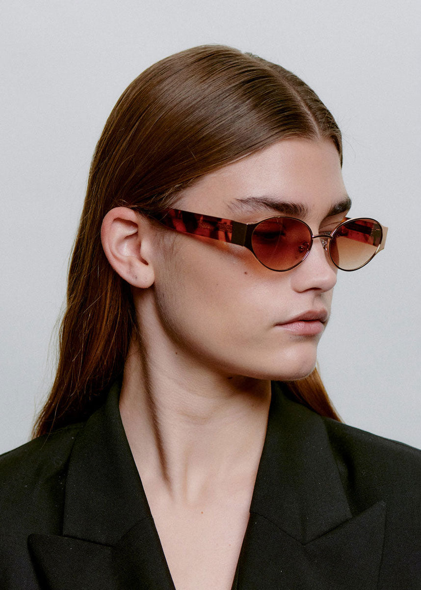 A. Kjaerbede Bella Sunglasses - Rosegold Havana