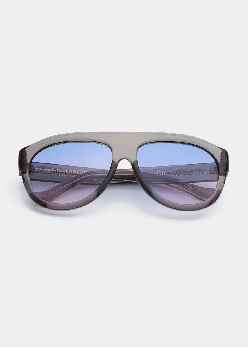 A. Kjaerbede Rio Sunglasses - Grey Transparent